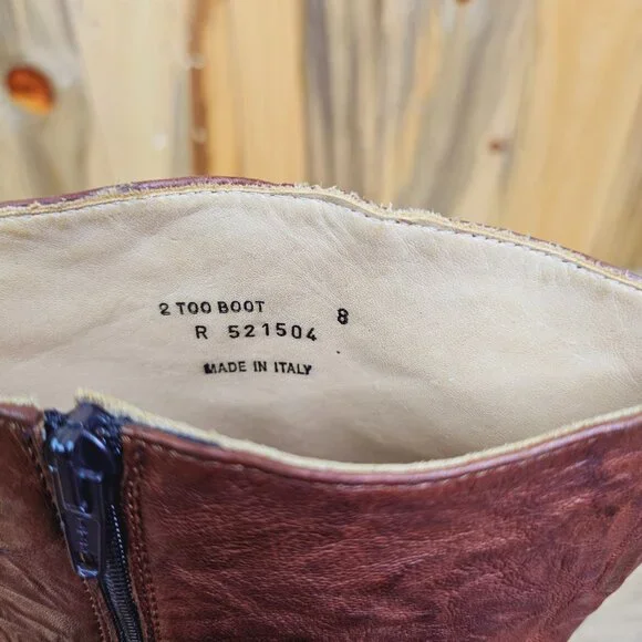 Kenneth Cole Brown Italian Leather Riding Boots - Picture 8 of 8